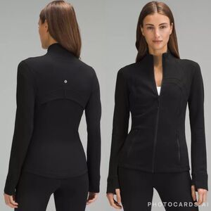 NWOT Lululemon Define Jacket Luon Black Full Zip Fitted Thumbholes Size 4